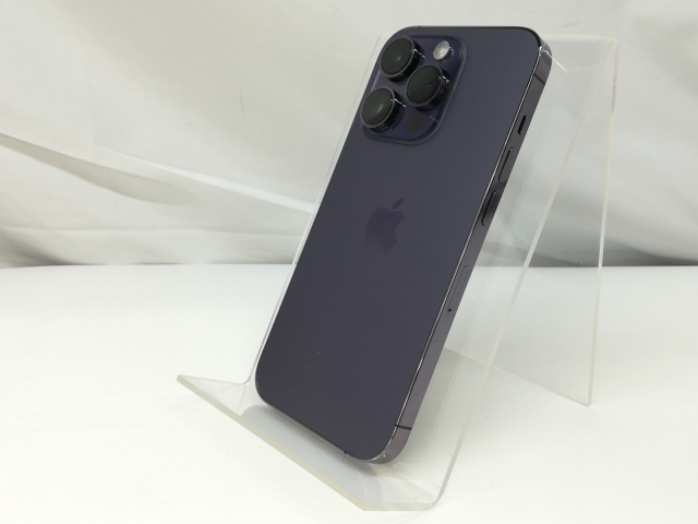 中古】Apple au 【SIMフリー】 iPhone 14 Pro 128GB ディープパープル