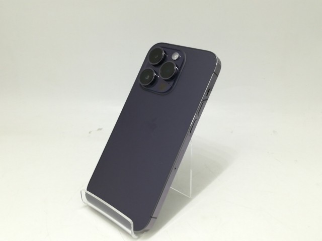 【中古】Apple docomo 【SIMフリー】 iPhone 14 Pro 256GB ディープパープル MQ1E3J/A【札幌】保証期間１ヶ月【ランクA】