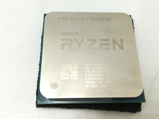 【中古】AMD Ryzen 7 5800X3D (3.4GHz/TC:4.5GHz) BOX AM4/8C/16T/L3 96MB/TDP105W【札幌】保証期間１週間