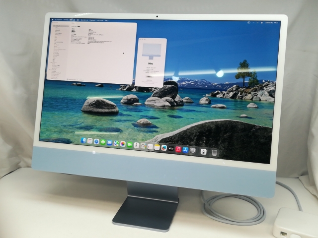 中古】Apple iMac 24インチ CTO (M1・2021) ブルー M1(CPU:8C/GPU:8C