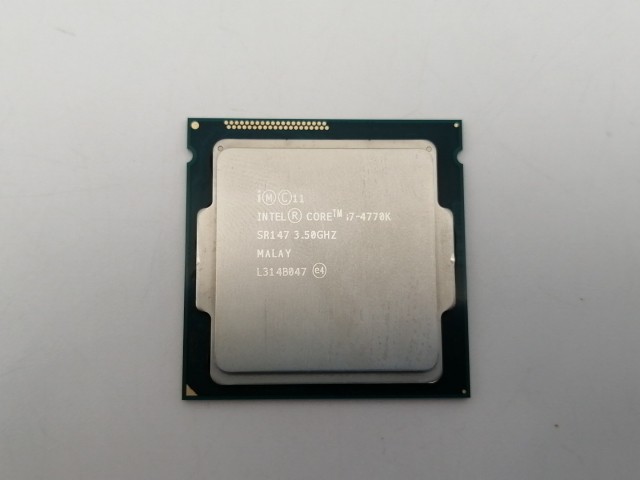 【中古】Intel Core i7-4770K(3.5GHz/TB:3.9GHz) Bulk LGA1150/4C/8T/L3 8M/HD4600/TDP84W【博多】保証期間１週間