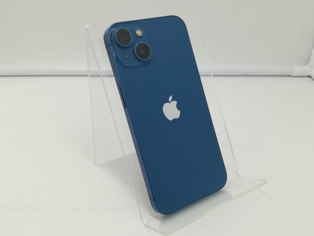 【中古】Apple docomo 【SIMフリー】 iPhone 13 128GB ブルー MLNG3J/A【札幌】保証期間１週間【ランクC】