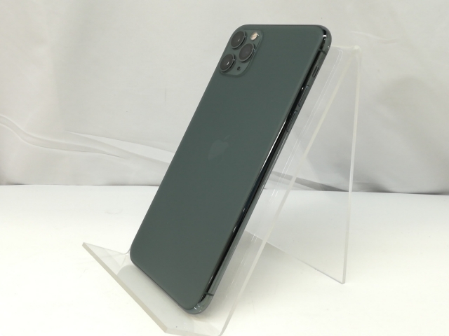 【中古】Apple docomo 【SIMロック解除済み】 iPhone 11 Pro Max 512GB ミッドナイトグリーン MWHR2J/A【札幌】保証期間１ヶ月【ランクB】