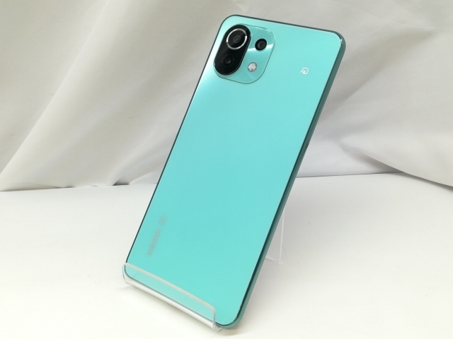 【中古】Xiaomi 国内版 【SIMフリー】 Mi 11 Lite 5G ミントグリーン 6GB 128GB M2101K9R【ECセンター】保証期間１ヶ月【ランクB】