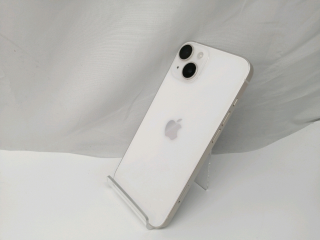 【中古】Apple au 【SIMフリー】 iPhone 14 128GB スターライト MPUQ3J/A【札幌】保証期間１ヶ月【ランクB】