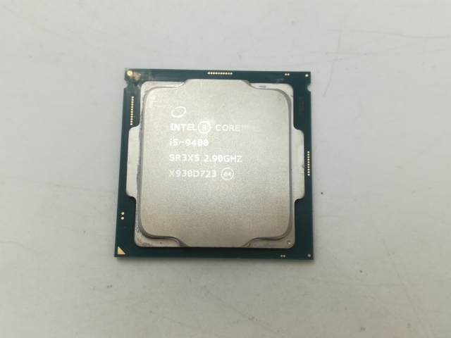 【中古】Intel Core i5-9400 (2.9GHz/TB:4.1GHz/SR3X5/U0) bulk LGA1151/6C/6T/L3 9M/UHD630/TDP65W【札幌】保証期間１週間