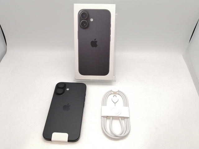 未使用】Apple 国内版 【SIMフリー】 iPhone 16 128GB ブラック MYDQ3J