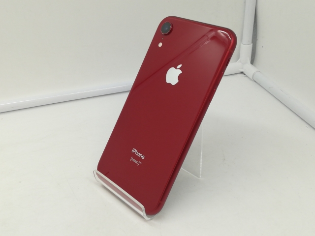 【中古】Apple SoftBank 【SIMロック解除済み】 iPhone XR 64GB (PRODUCT)RED MT062J/A【DS秋葉】保証期間１ヶ月【ランクB】