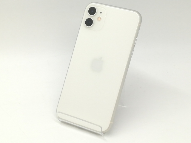 【中古】Apple docomo 【SIMロック解除済み】 iPhone 11 64GB ホワイト MWLU2J/A【札幌】保証期間１ヶ月【ランクB】
