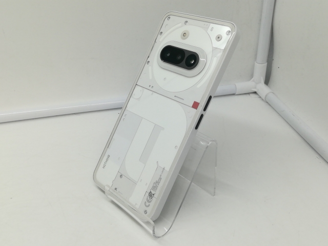 【中古】NOTHING 国内版 【SIMフリー】 Nothing Phone (3a) ホワイト 8GB 128GB【札幌】保証期間１ヶ月【ランクB】