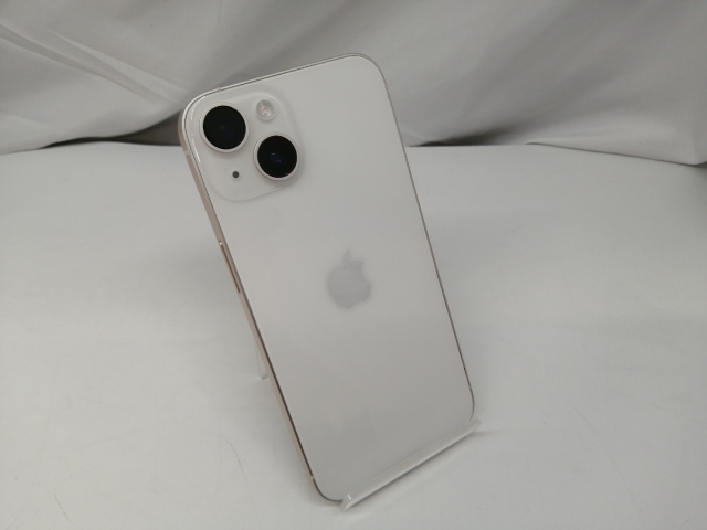 【中古】Apple au 【SIMフリー】 iPhone 14 128GB スターライト MPUQ3J/A【札幌】保証期間１ヶ月【ランクC】