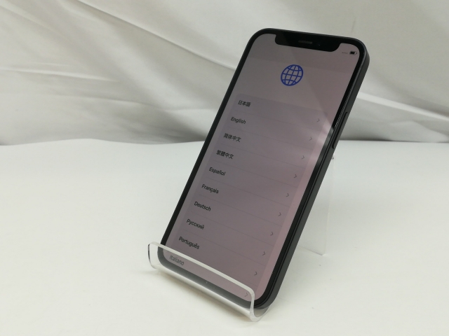 【中古】Apple au 【SIMロック解除済み】 iPhone 12 mini 128GB ブラック MGDJ3J/A【札幌】保証期間１ヶ月【ランクB】_1