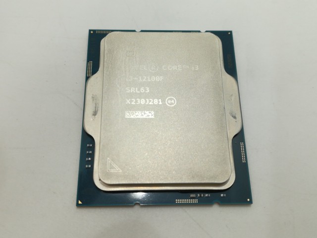 【中古】Intel Core i3-12100F(3.3GHz) Box LGA1700/4C(P:4C/E:0C)/8T/L3 12M/PBP58W【札幌】保証期間１週間