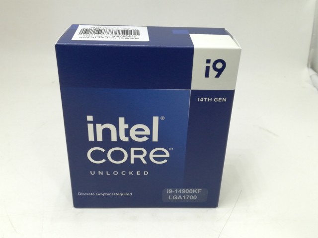 【未使用】Intel Core i9-14900KF(3.2GHz) Box LGA1700/24C(P:8C/E:16C)/32T/L3 36M/PBP125W【札幌】保証期間１週間