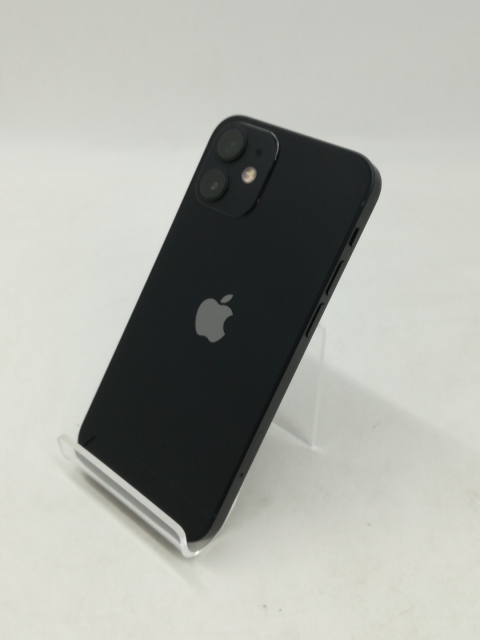 【中古】Apple docomo 【SIMロック解除済み】 iPhone 12 mini 128GB ブラック MGDJ3J/A【高崎モントレー】保証期間１ヶ月【ランクA】