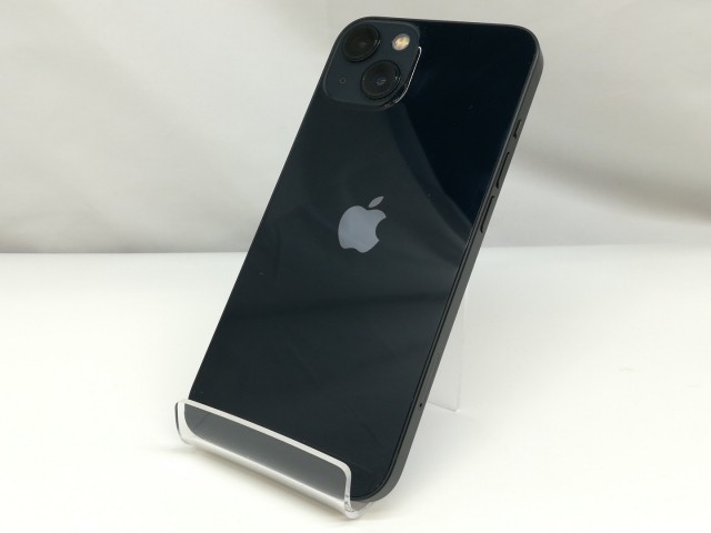 【中古】Apple au 【SIMフリー】 iPhone 13 128GB ミッドナイト MLNC3J/A【札幌】保証期間１ヶ月【ランクB】