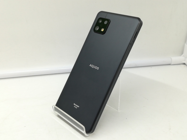 【中古】SHARP UQmobile 【SIMフリー】 AQUOS sense6 ブラック 4GB 64GB SHG05【札幌】保証期間１ヶ月【ランクB】