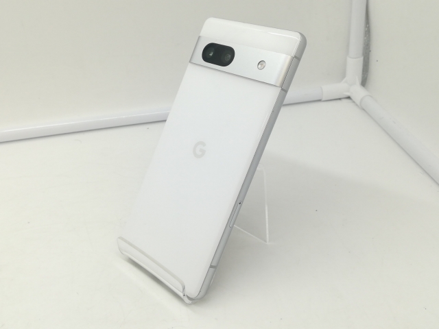 中古】Google au 【SIMフリー】 Pixel 7a スノー 8GB 128GB G82U8