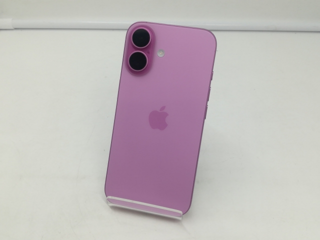 【中古】Apple au 【SIMフリー】 iPhone 16 128GB ピンク MYDT3J/A【札幌】保証期間１ヶ月【ランクB】