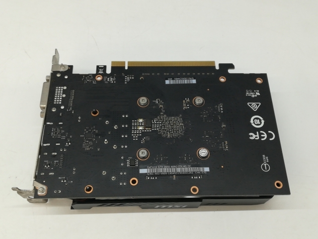 【中古】MSI GeForce GTX 1650 AERO ITX 4G OC GTX1650/4GB(GDDR5)/PCI-E【札幌】言いはなつ継続期間１週