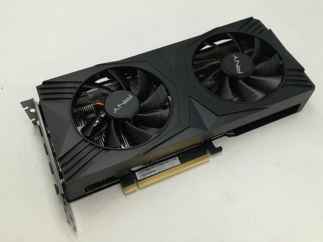 【中古】PNY GeForce RTX 4070 SUPER 12GB VERTO OC デュアルファン VCG4070S12DFXPB1-O RTX4070S/12G【札幌】保証期間１週間