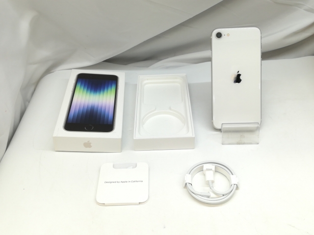 【中古】Apple SoftBank 【SIMフリー】 iPhone SE（第3世代） 64GB スターライト MMYD3J/A【札幌】保証期間１ヶ月【ランクA】_7