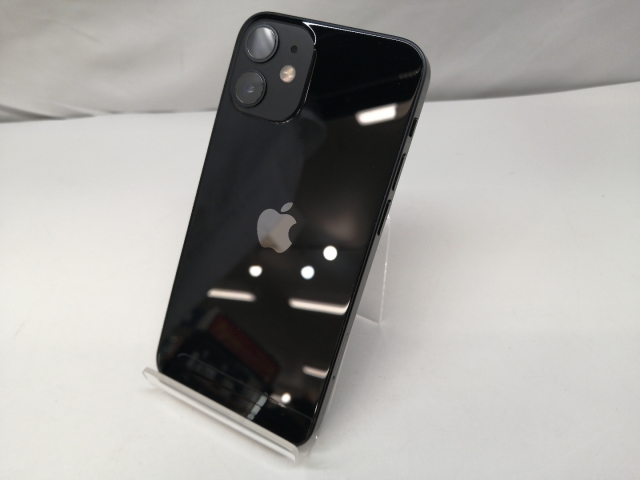 【中古】Apple ymobile 【SIMロック解除済み】 iPhone 12 mini 128GB ブラック MGDJ3J/A【札幌】保証期間１ヶ月【ランクB】