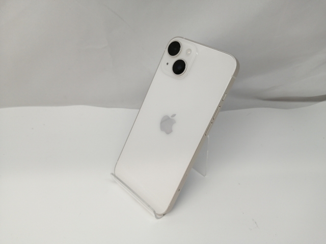 【中古】Apple SoftBank 【SIMフリー】 iPhone 14 128GB スターライト MPUQ3J/A【札幌】保証期間１ヶ月【ランクB】