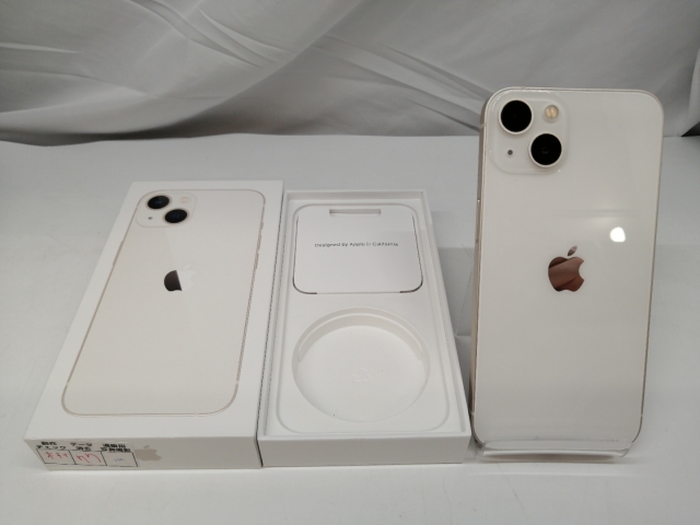 【中古】Apple UQmobile 【SIMフリー】 iPhone 13 128GB スターライト MLND3J/A【札幌】保証期間１週間【ランクC】_7