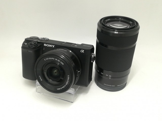 【中古】SONY α6400 ダブルズームレンズキット ILCE-6400Y ブラック【札幌】保証期間１ヶ月【ランクA】