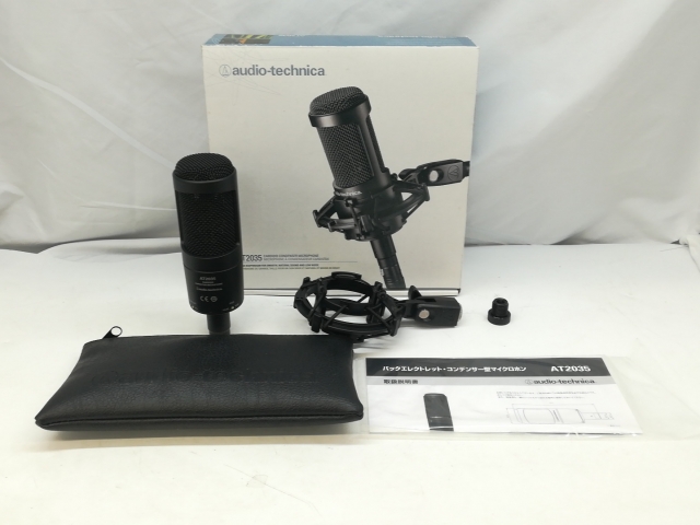 中古】audio-technica AT2035 コンデンサーマイク【札幌】保証期間1