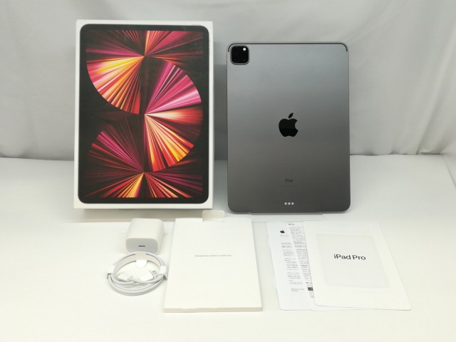 【中古】Apple iPad Pro 11インチ（第3世代） Wi-Fiモデル 128GB スペースグレイ MHQR3J/A【札幌】保証期間１ヶ月【ランクA】