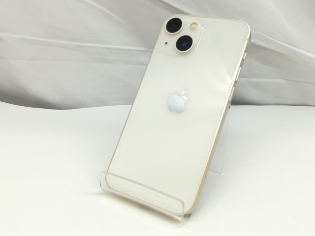 【中古】Apple docomo 【SIMフリー】 iPhone 13 mini 128GB スターライト MLJE3J/A【札幌】保証期間１ヶ月【ランクC】