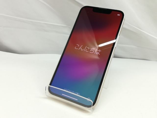 【中古】Apple docomo 【SIMフリー】 iPhone 13 mini 128GB スターライト MLJE3J/A【札幌】保証期間１ヶ月【ランクC】_1