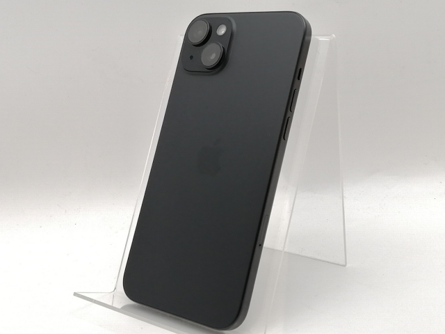 【中古】Apple 国内版 【SIMフリー】 iPhone 15 Plus 128GB ブラック MU083J/A【津田沼】保証期間１ヶ月【ランクB】