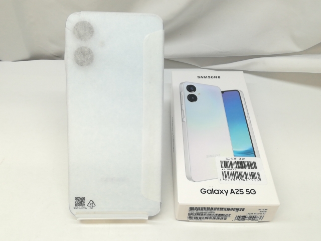 未使用】SAMSUNG docomo 【SIMフリー】 Galaxy A25 5G ライトブルー