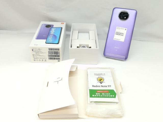 Xiaomi Redmi Note 9T A001XM デイブレイクパープル Redmi Note 9T パープル（中古 A001XM Redmi Note 9T デイ