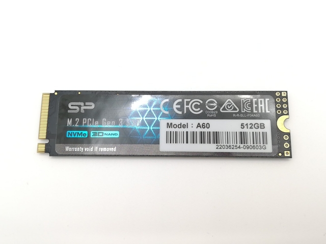 【中古】各社 512GB SSD (M.2 2280/PCIe3.0 NVMe)【川崎駅前】保証期間１週間 7,686円