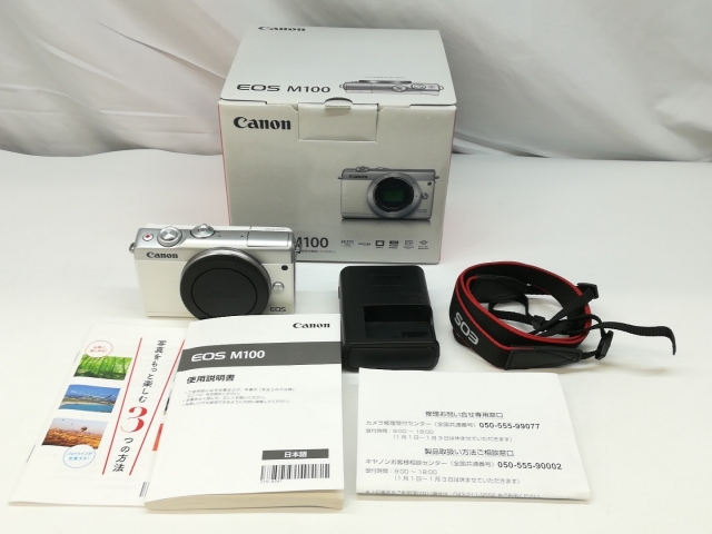 【中古】Canon EOS M100 ボディ ホワイト【札幌】保証期間１ヶ月【ランクB】_7