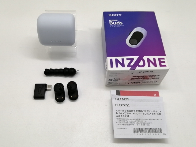中古】SONY INZONE Buds WF-G700N [ホワイト]【宇田川】保証期間1ヶ月