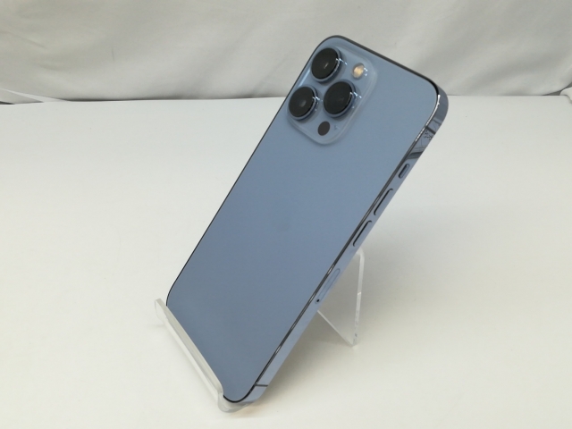 【中古】Apple docomo 【SIMフリー】 iPhone 13 Pro 128GB シエラブルー MLUK3J/A【札幌】保証期間１ヶ月【ランクA】