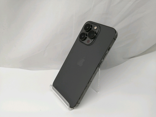 【中古】Apple SoftBank 【SIMフリー】 iPhone 13 Pro 128GB グラファイト MLUE3J/A【札幌】保証期間１週間【ランクC】