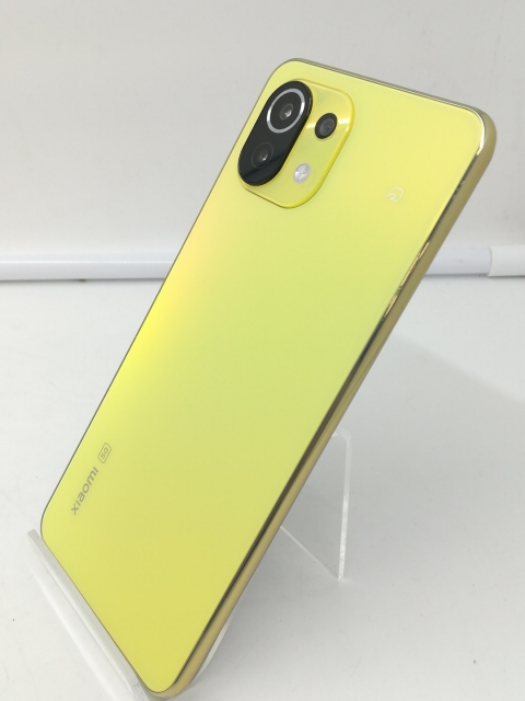 【中古】Xiaomi 国内版 【SIMフリー】 Mi 11 Lite 5G シトラスイエロー 6GB 128GB M2101K9R【札幌】保証期間１ヶ月【ランクB】