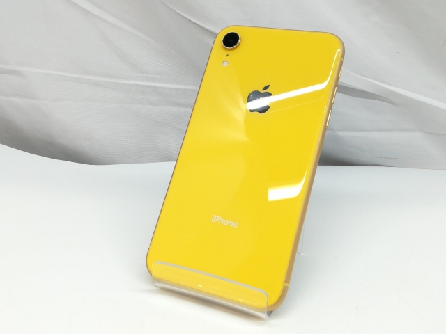 【中古】Apple 国内版 【SIMフリー】 iPhone XR 128GB イエロー MT0Q2J/A【札幌】保証期間１ヶ月【ランクB】