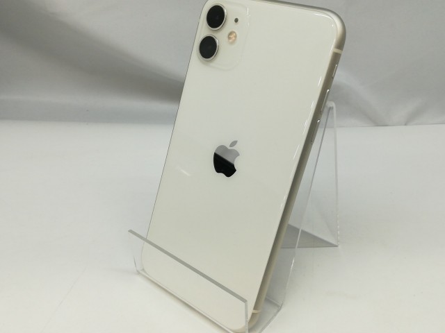 【中古】Apple SoftBank 【SIMロック解除済み】 iPhone 11 128GB ホワイト MWM22J/A【札幌】保証期間１週間【ランクC】