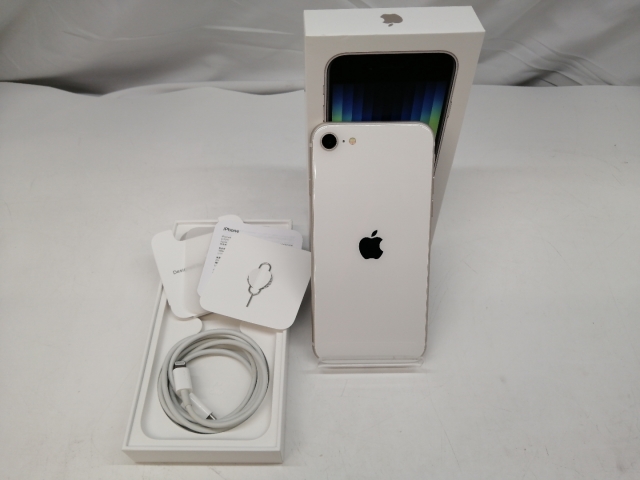 【中古】Apple docomo 【SIMフリー】 iPhone SE（第3世代） 64GB スターライト MMYD3J/A【札幌】保証期間１ヶ月【ランクA】_7