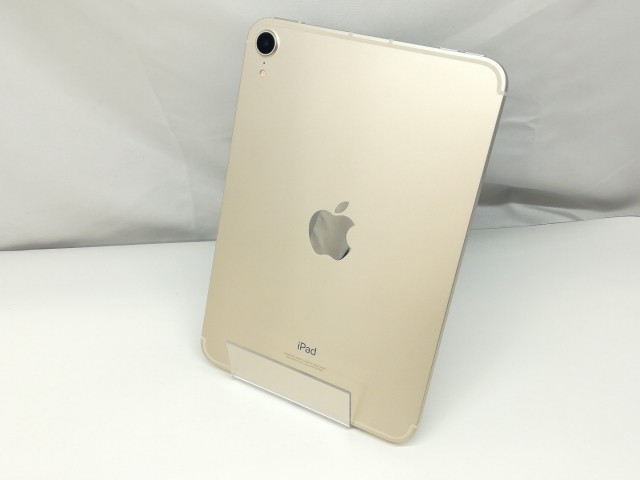 【中古】Apple au 【SIMフリー】 iPad mini（第6世代/2021） Cellular 256GB スターライト MK8H3J/A【札幌】保証期間１ヶ月【ランクA】