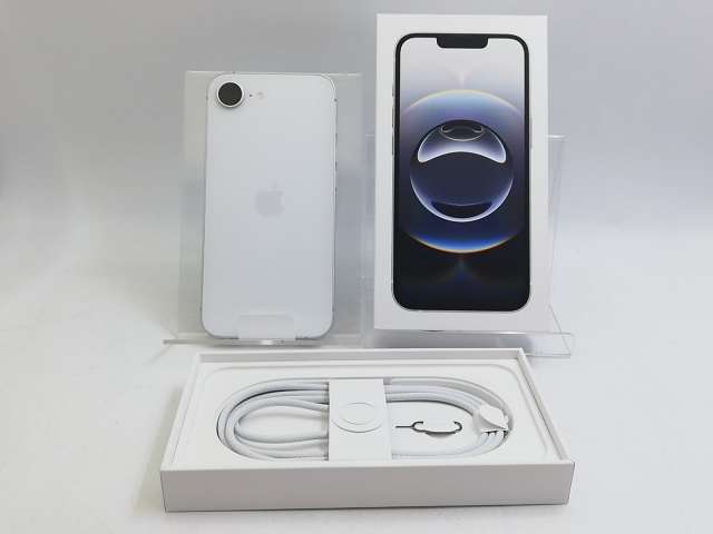 【未使用】Apple docomo 【SIMフリー】iPhone 16e 128GB ホワイト MD1R4J/A【大宮東口】保証期間３ヶ月_3