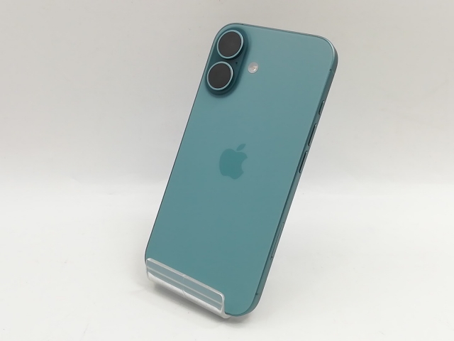 【中古】Apple docomo 【SIMフリー】 iPhone 16 256GB ティール MYE13J/A【福岡筑紫】保証期間１ヶ月【ランクA】