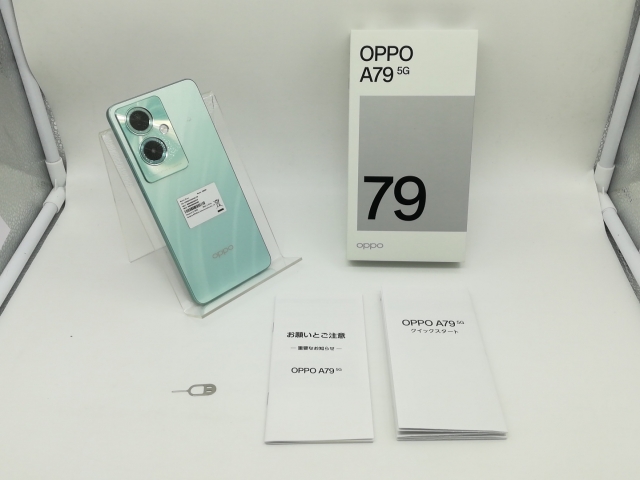 OPPO - OPPO A79 5G NA グローグリーン　Yモバイル版　中古 未使用】Oppo ymobile 【SIMフリー】 OPPO A79 5G 4GB 128GB